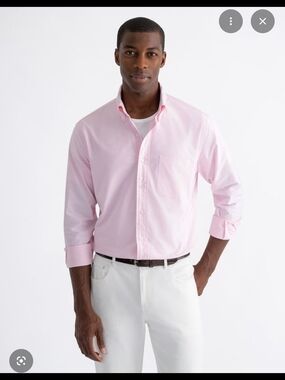 Men's Classic Pink Button-Down Shirt NWOT